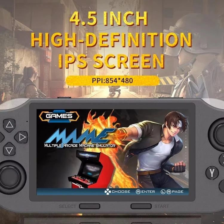 4.5-inch IPS Screen 64G Handheld Game Console Built-in 20000 Games, Model: SF3000